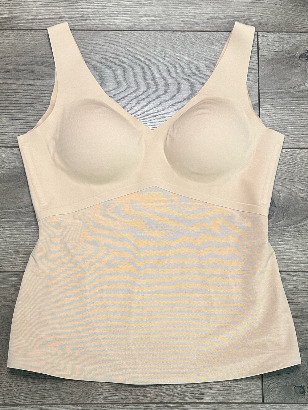 Honeylove LiftWear Wireless Shapewear Tank Camisole Tan Size Large